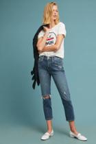 Anthropologie Current/elliot Vintage Ultra High-rise Cropped Slim Jeans