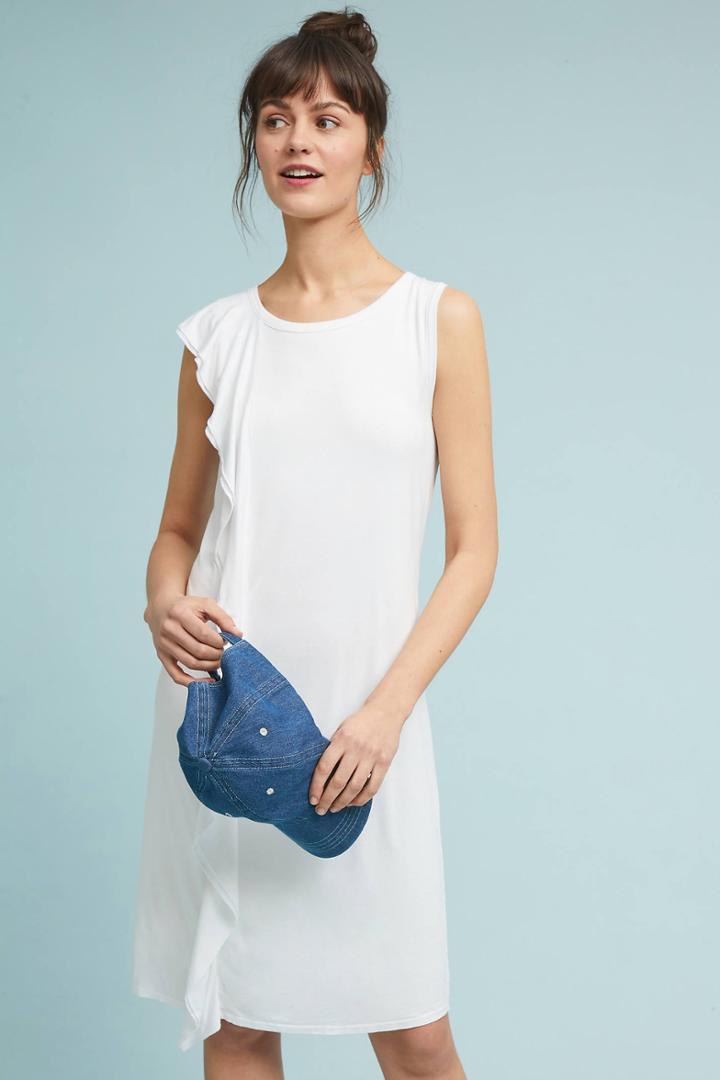 Three Dots Tirana Ruffled Dress