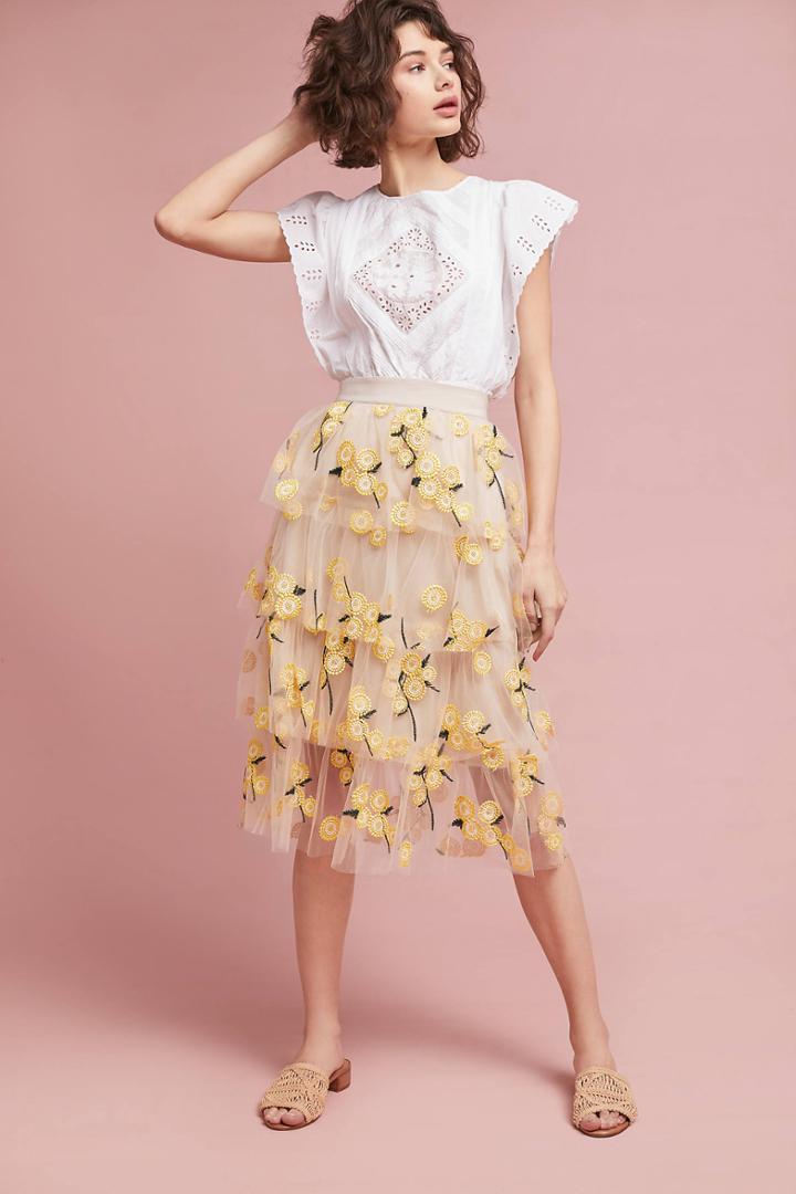 Eva Franco Spring Melody Tulle Skirt