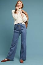 Anthropologie Cassidy Belted Wide-leg Pants