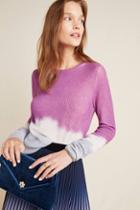 White + Warren Dip-dyed Cashmere Sweater