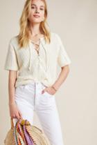 Anthropologie Winnie Lace-up Tunic