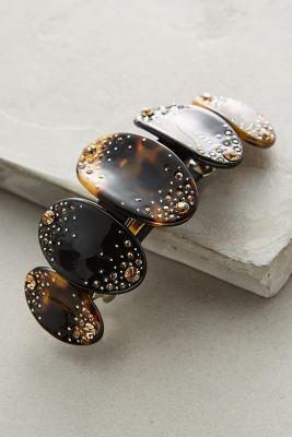 Anthropologie Bejeweled Tortoiseshell Barrette