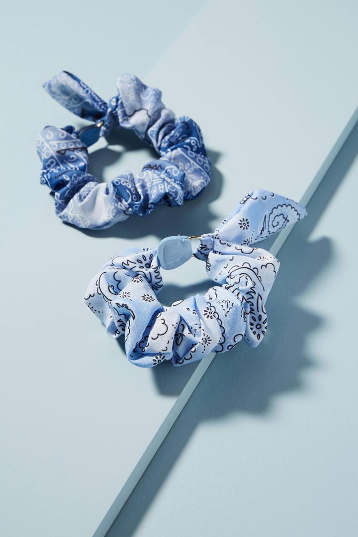 Anthropologie Bandana Pony Holder Set