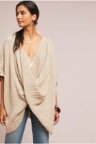 Anthropologie Twisted Ribbed Poncho