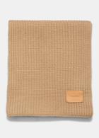 Vince Wool And Cashmere Ribbed Shaker Stitch Scarf