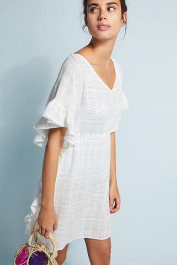 James Coviello Ruffled Cover-up Tunic