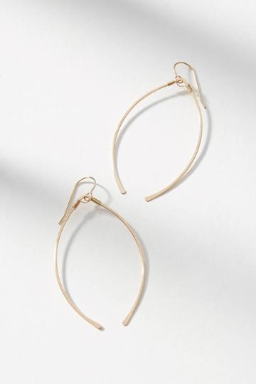 Hello Adorn Wishbone Hoop Earrings