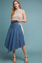 Pilcro And The Letterpress Pilcro Asymmetrical Denim Skirt