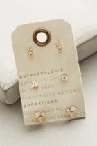 Anthropologie Letters In Lights Earring Set