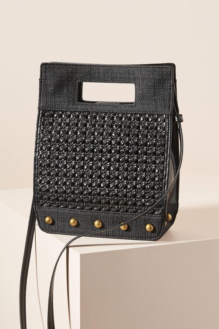 Anthropologie Mina Woven Basket Tote