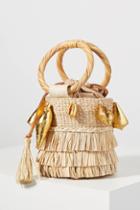 Aranaz Nona Fringed Bucket Bag