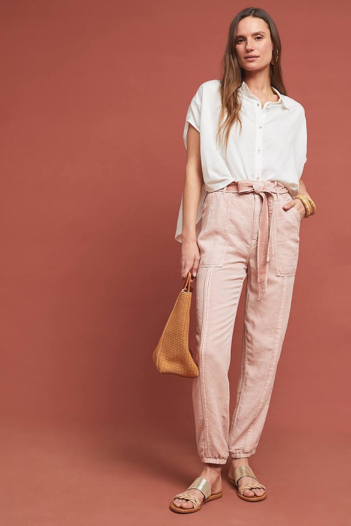 Anthropologie Tapered Utility Joggers