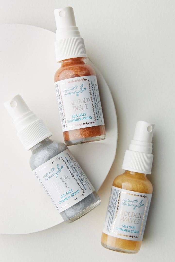 Captain Blankenship Mermaid Magic Sea Salt Shimmer Spray Sampler Set