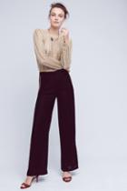 Carolina K Arrow Velvet Wide-legs