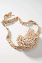 Mochi Raffia Shell Belt Bag