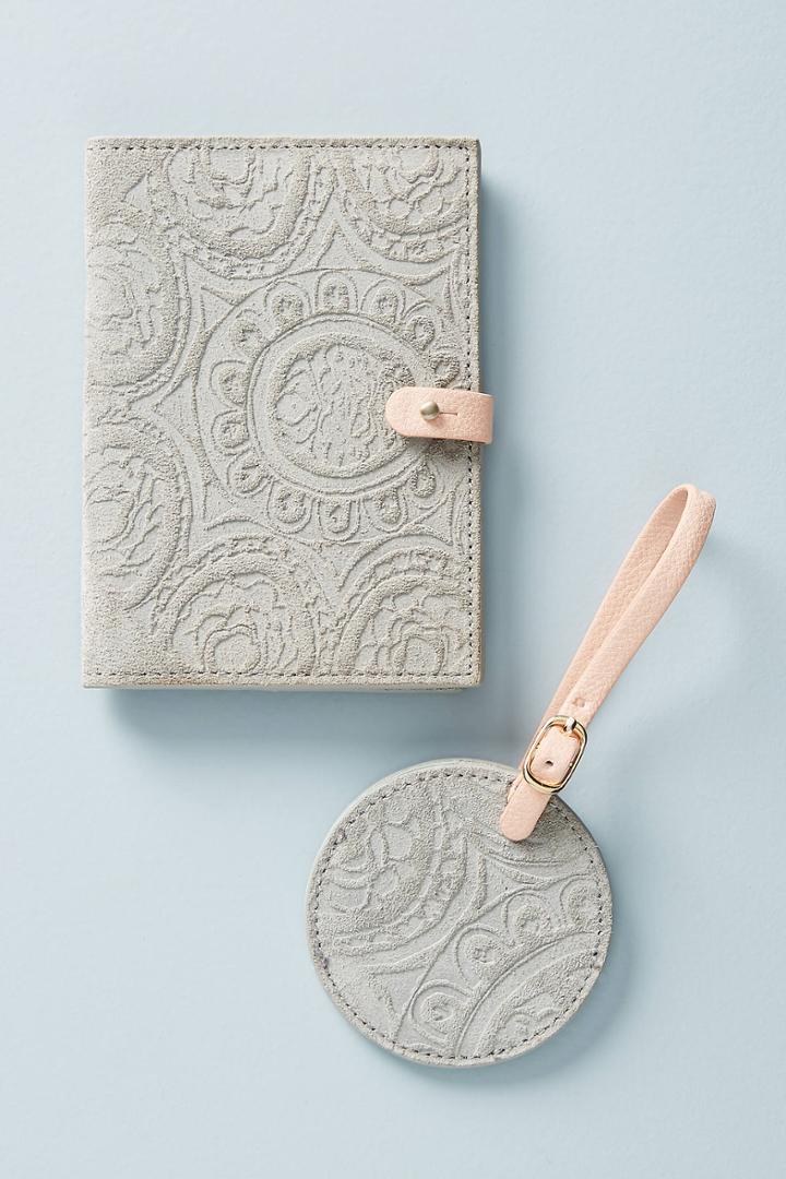 Anthropologie Foxglove Passport Holder