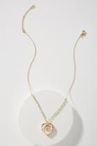 Anthropologie Heart Of The Ocean Pendant Necklace