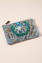 Anthropologie Shimmer Scales Pouch