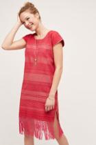 Santa Lupita Coral Garden Midi Dress
