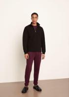 Vince Dimensional Knit Quarter Zip Pullover