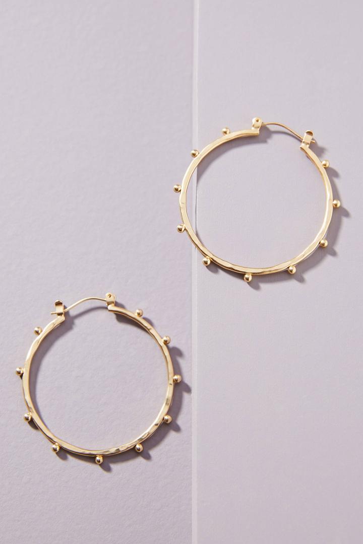 Anthropologie Darcy Studded Hoop Earrings