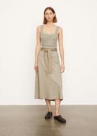 Vince Cozy Belted Paneled Skirt