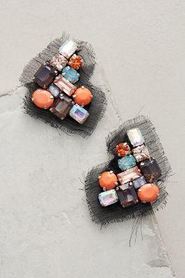 Mignonne Gavigan Alice Black Cluster Earrings