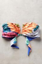 Mara Hoffman Flora V-wire Top Blue Motif
