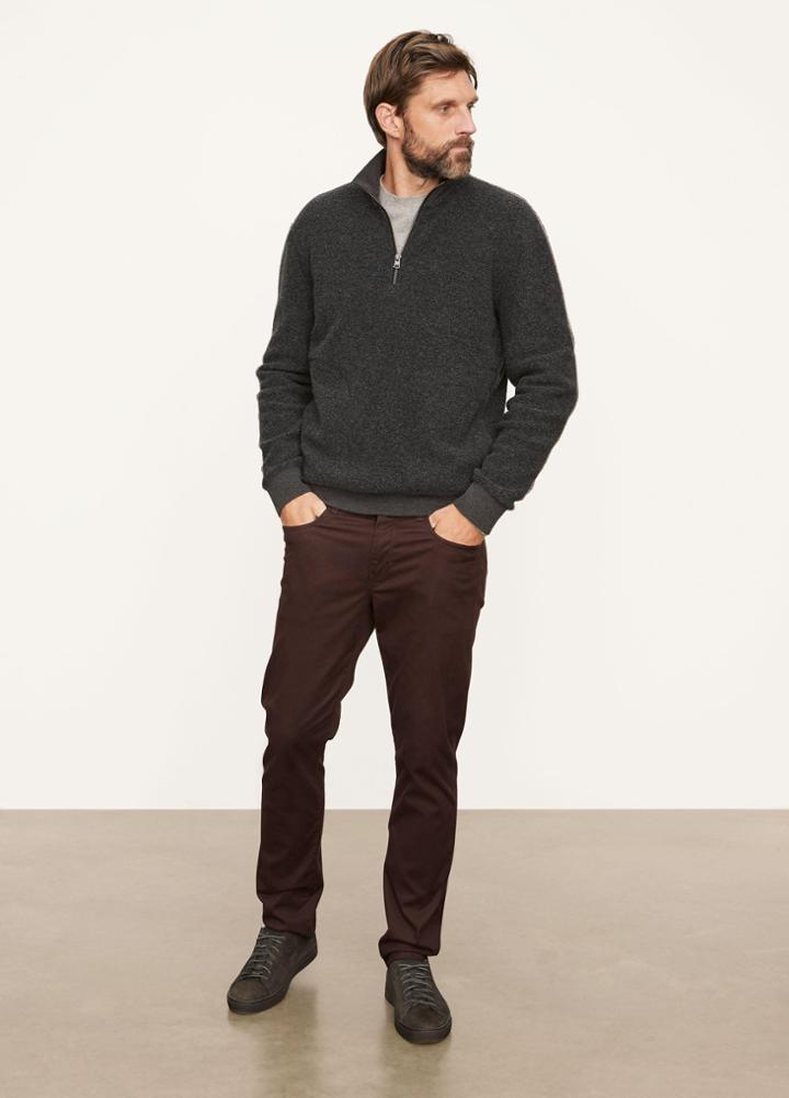Vince Boucle Quarter Zip Pullover