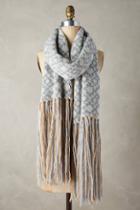Anthropologie Fair Isle Fringe Scarf