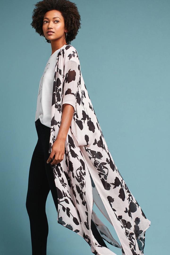 Anthropologie Daydreamer Floral Kimono