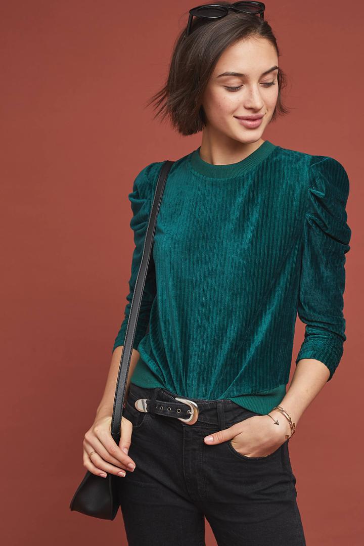 Moon River Velvet Sweatshirt
