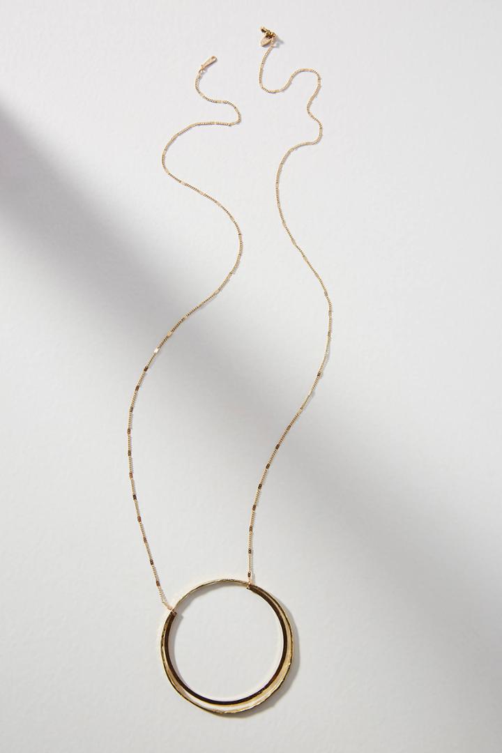 Anthropologie Idina Circle Pendant Necklace