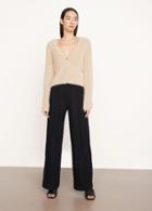 Vince Fine Knit Wide Leg Pull On Pant
