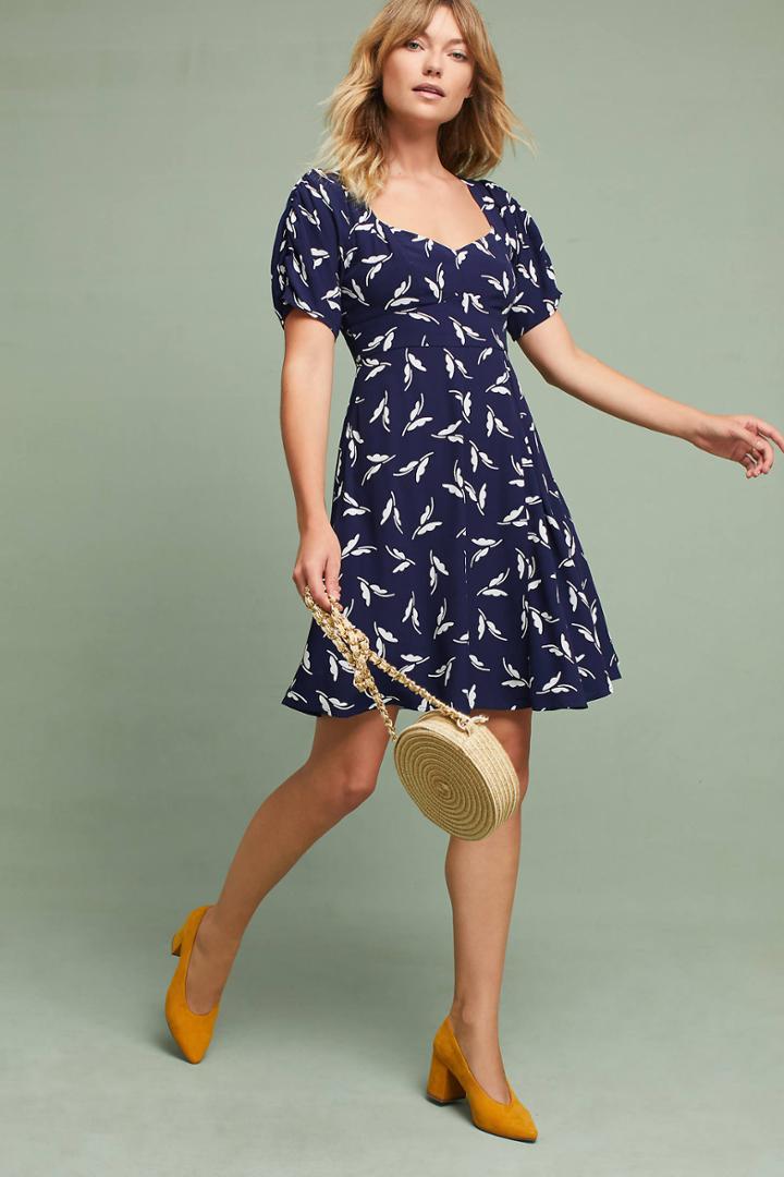Maeve Fern Ruched Dress