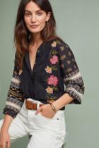 Akemi + Kin Winona Floral Embroidered Blouse