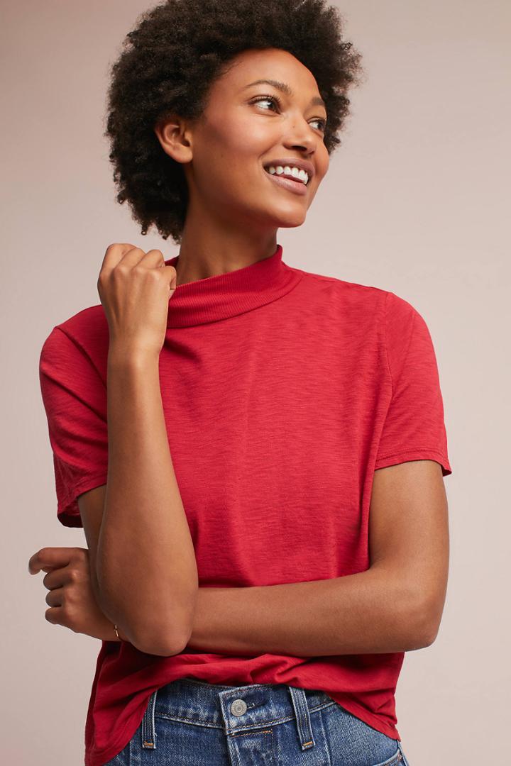 Michael Stars Mock Neck Tee