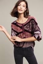 Tiny Editions For Anthropologie Patchwork Velvet Pullover
