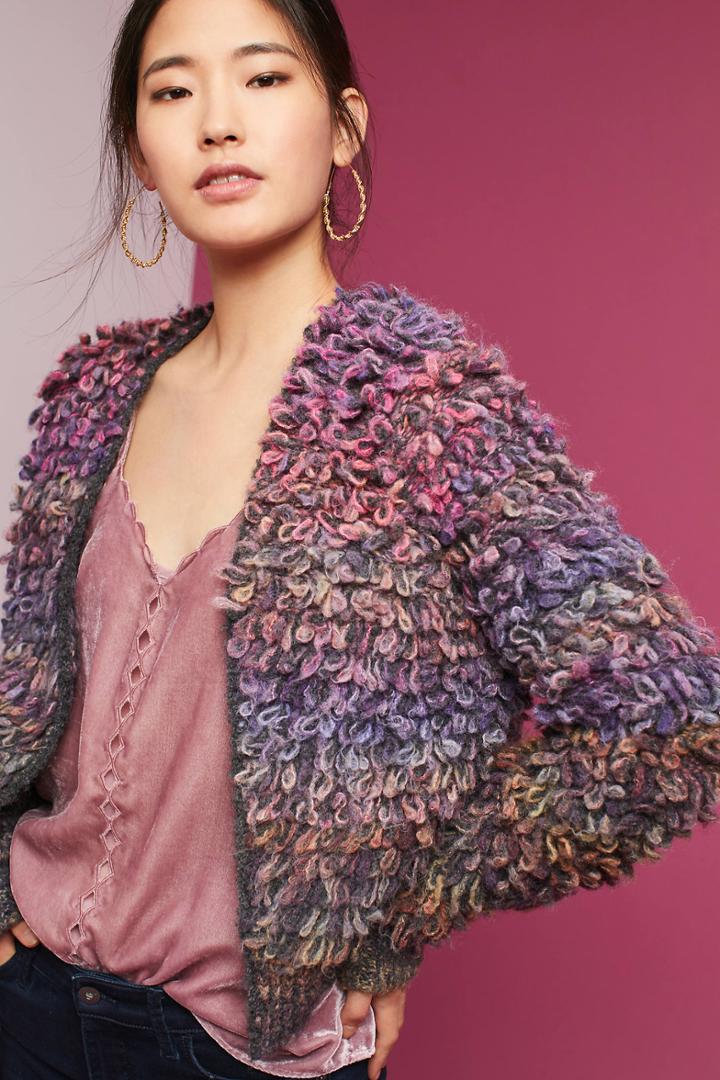Sleeping On Snow Looped Cardigan