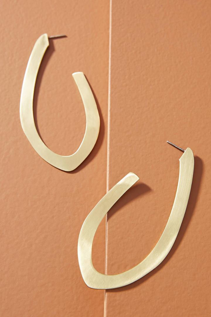 Sibilia Oblong Hoop Earrings