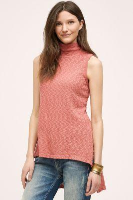 Left Of Center High-low Turtleneck Tunic