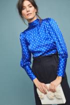 Delfi Azurine Silk Blouse