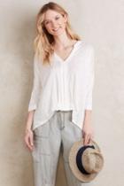 Blue Tassel Linen Oversize Tee