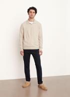 Vince Boiled Cashmere Johnny Collar Sweater
