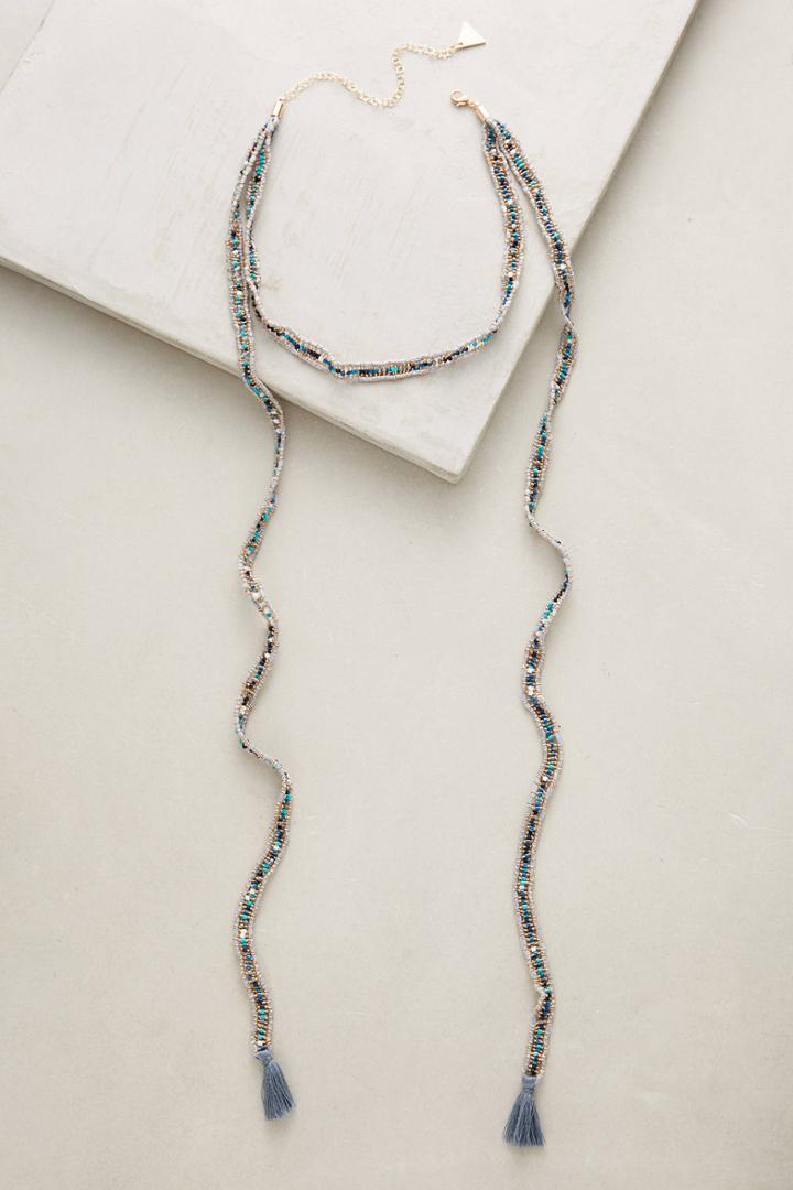 Serefina Tasseled Choker Wrap Necklace