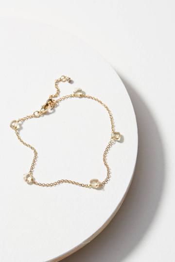 Anthropologie Sweet Pea Ankle Bracelet
