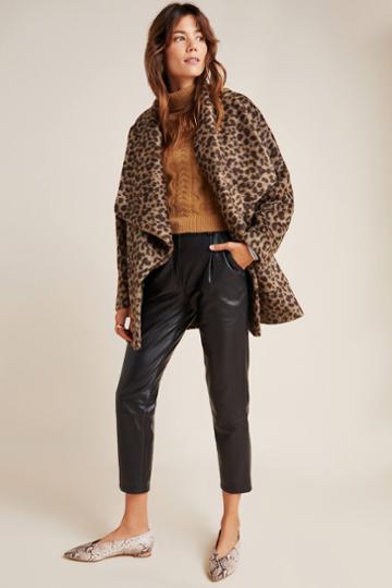 Helene Berman London Helene Berman Leopard Faux Fur Coat