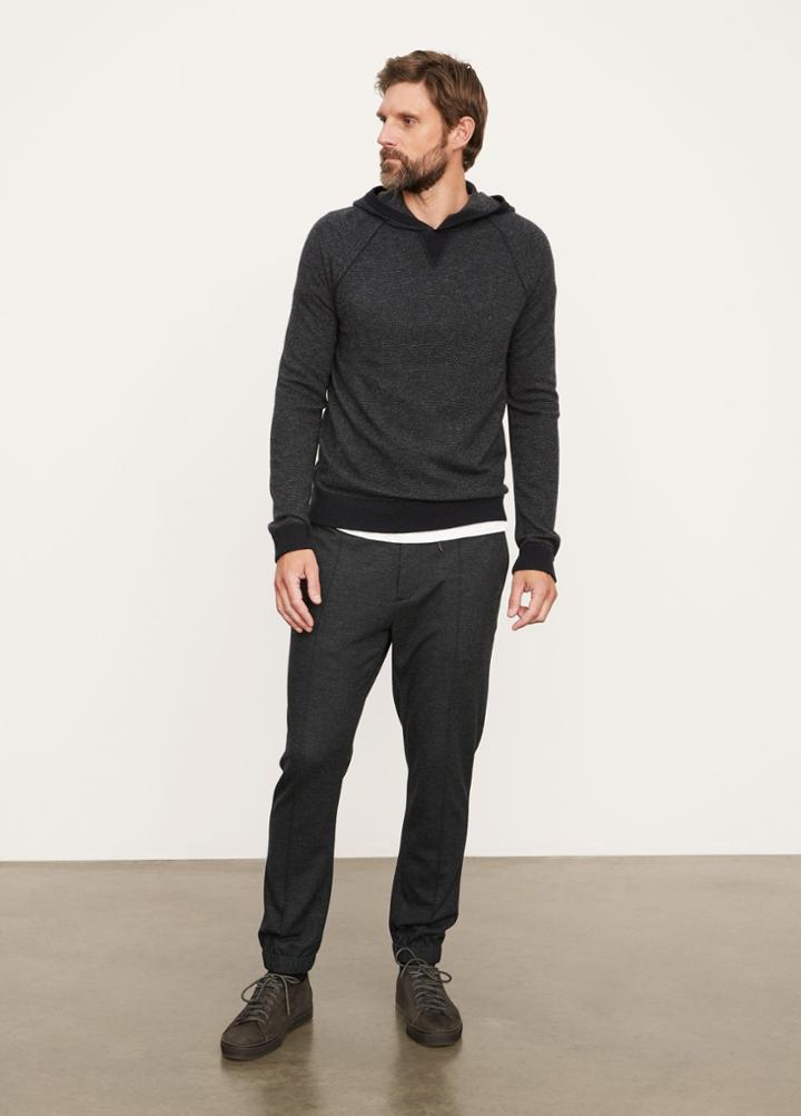 Vince Birdseye Raglan Popover Hoodie