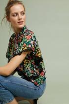 Anthropologie Valence Floral Buttondown